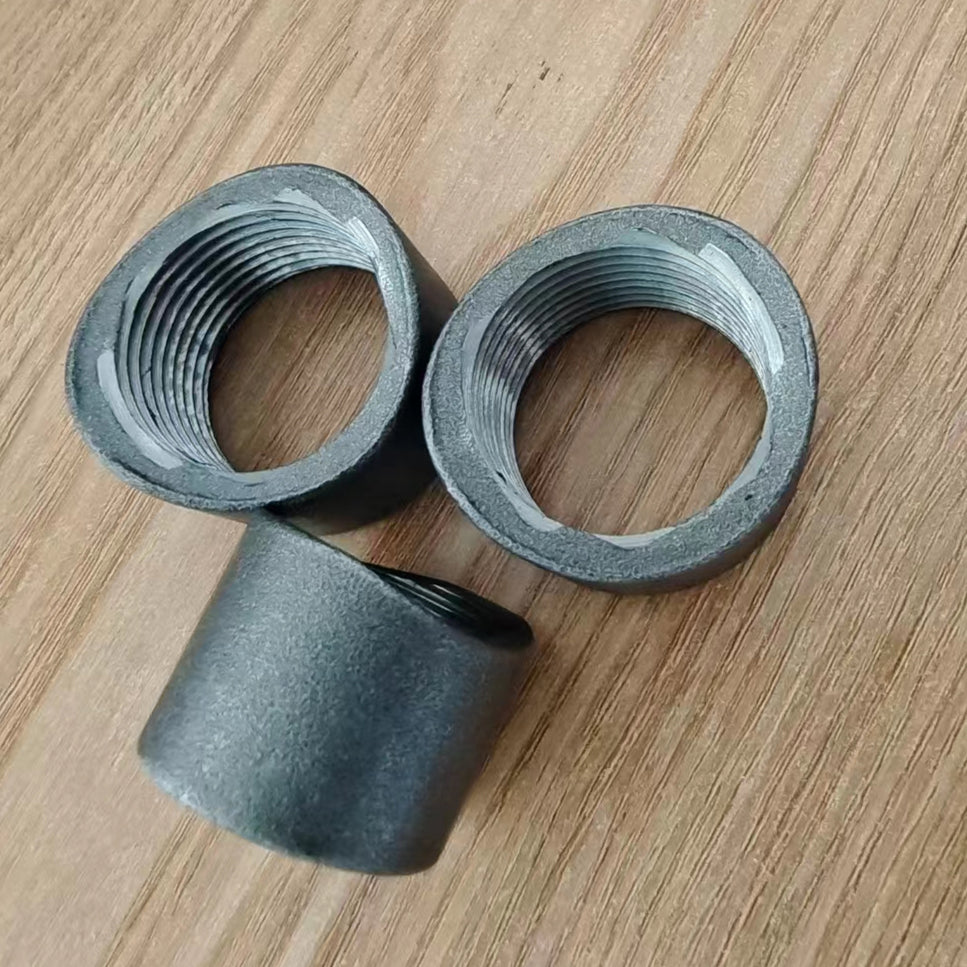 Black steel threaded outlet carbon steel fittings for fir protection.
