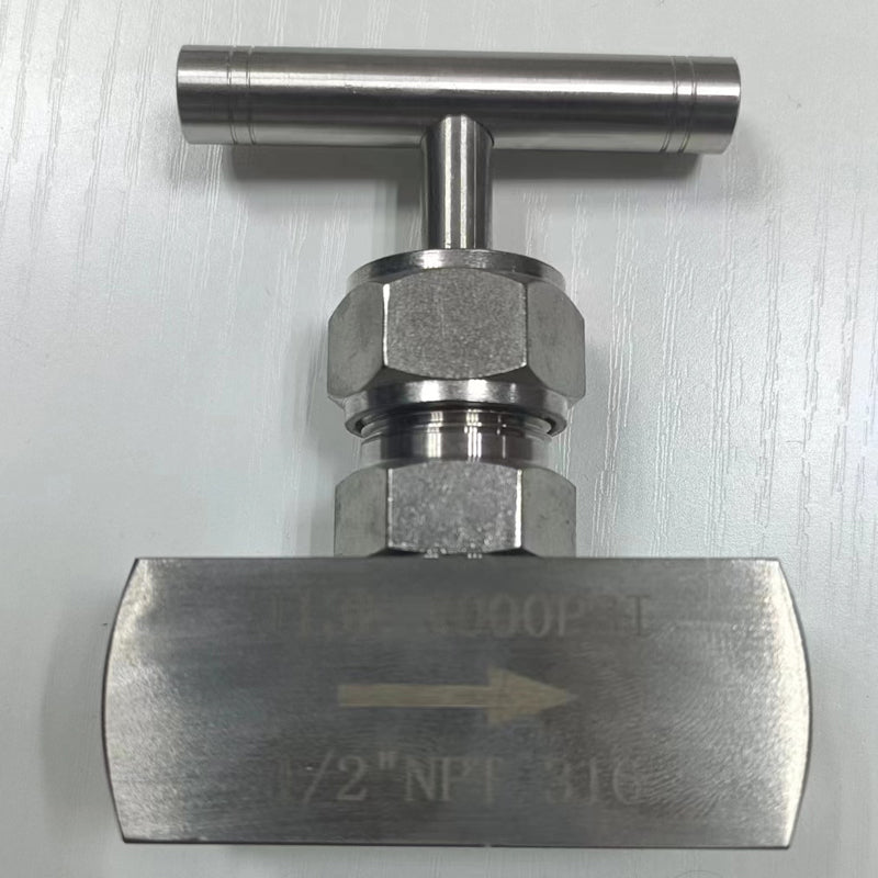 Threaded needle valve